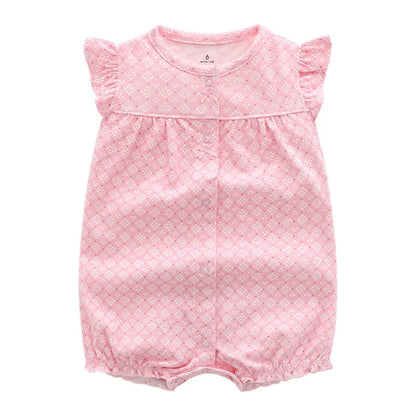 Summer Baby Rompers Baby Girls Clothing 100% Cotton Newborn Cartoon Short Sleeve Baby Boy Clothes Infant Jumpsuits Kids Clothes