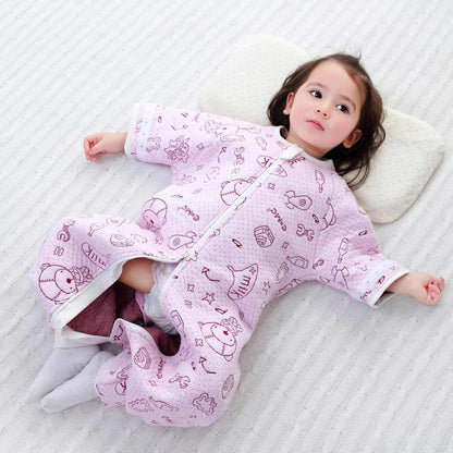 Baby Wearable Blanket 100% Soft Cotton Cartoon Sleepsuit Warm Pajamas